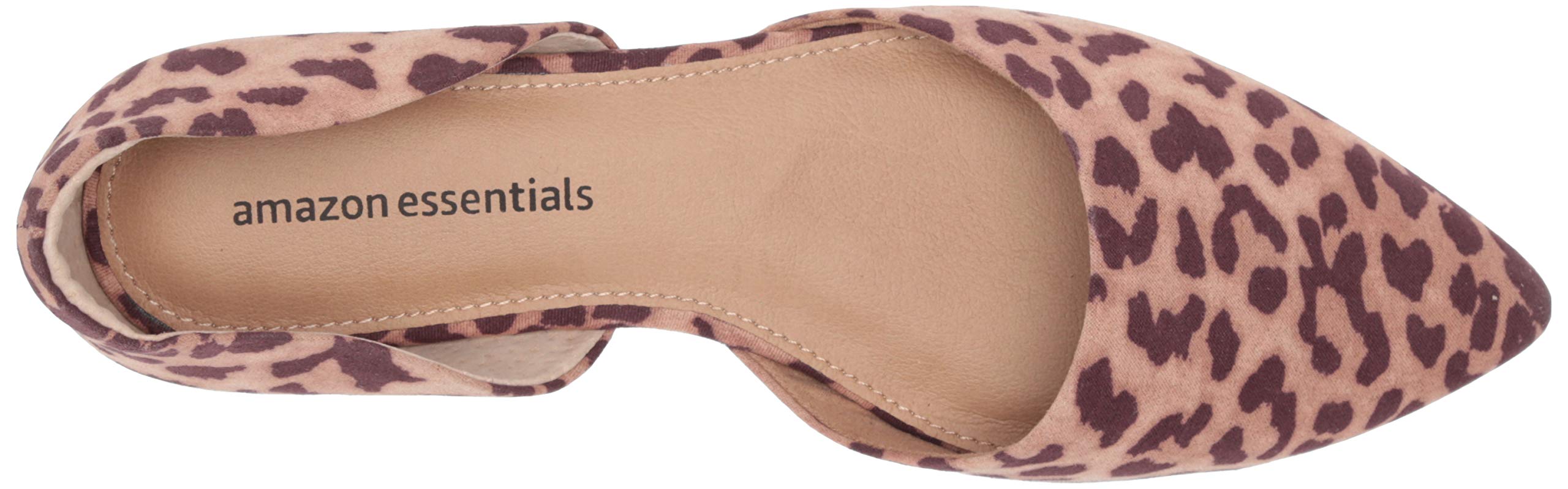 Amazon Essentials Women's Ballerine D'Orsay Flats - Comfortable Pointed Toe Ballet Shoes for Work, Office & Casual Wear