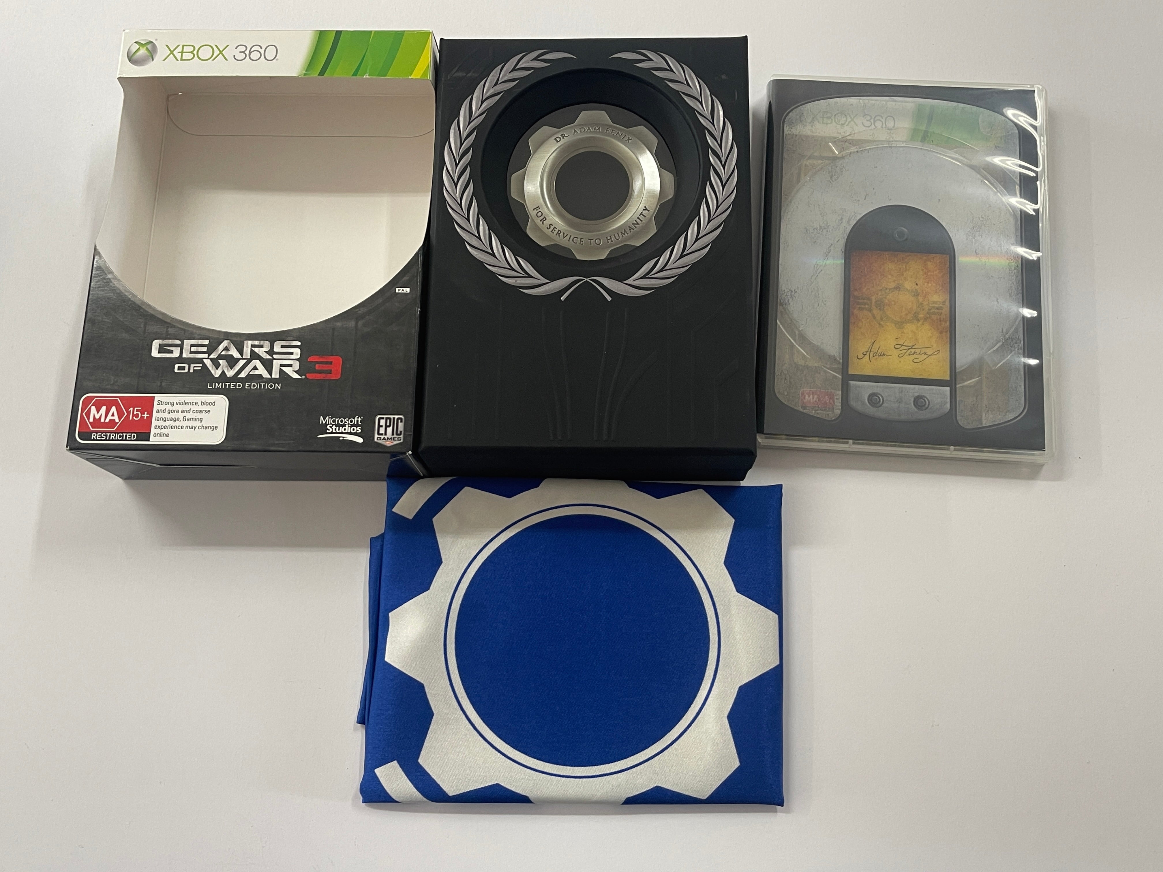 Gears of War 3 Limited Collector's Edition - Complete in Box with Bonus Content | Xbox 360 Exclusive | Perfect for Gaming Collectors and Hardcore Fans