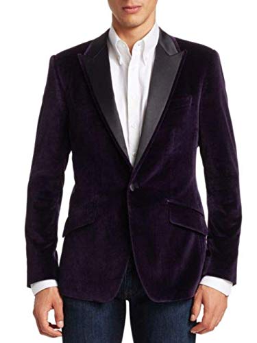Luxury Men's Purple Velvet Blazer - Formal Smoking Jacket for Dinner Parties, Weddings & Special Occasions | Elegant Hosting Attire for Gala Events & Evening Wear