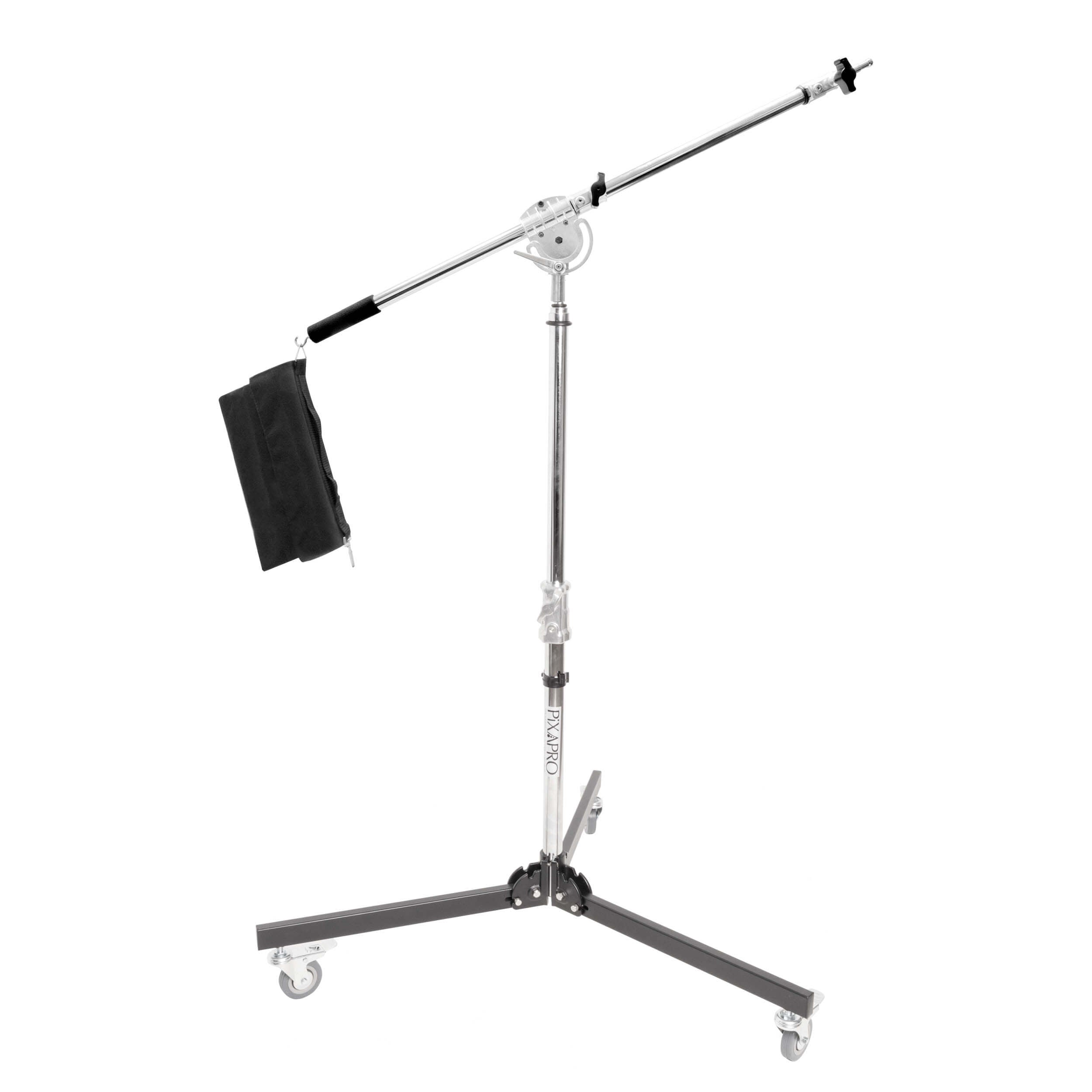 Heavy Duty Stainless Steel Low Boy Roller Stand & Boom Arm - Professional Support for Woodworking, Metalworking, and Construction Projects