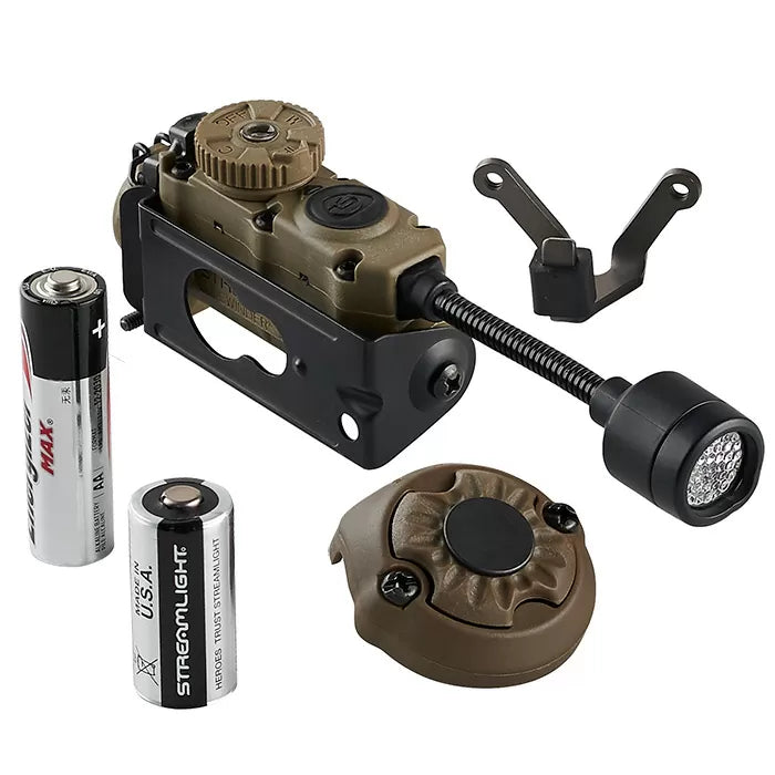 Streamlight Sidewinder Stalk Light - Dual AA & CR123A Battery Compatible with Mounting Kit | Tactical Flashlight for Hunting, Camping & Outdoor Adventures