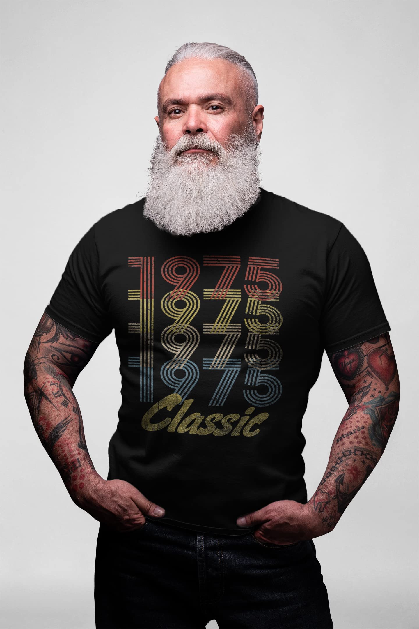 1975 Vintage Retro 50th Birthday T-Shirt for Men - Classic 50 Year Old Birthday Gift Idea - Perfect for 50th Birthday Parties & Milestone Celebrations
