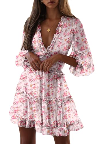 S New White Floral