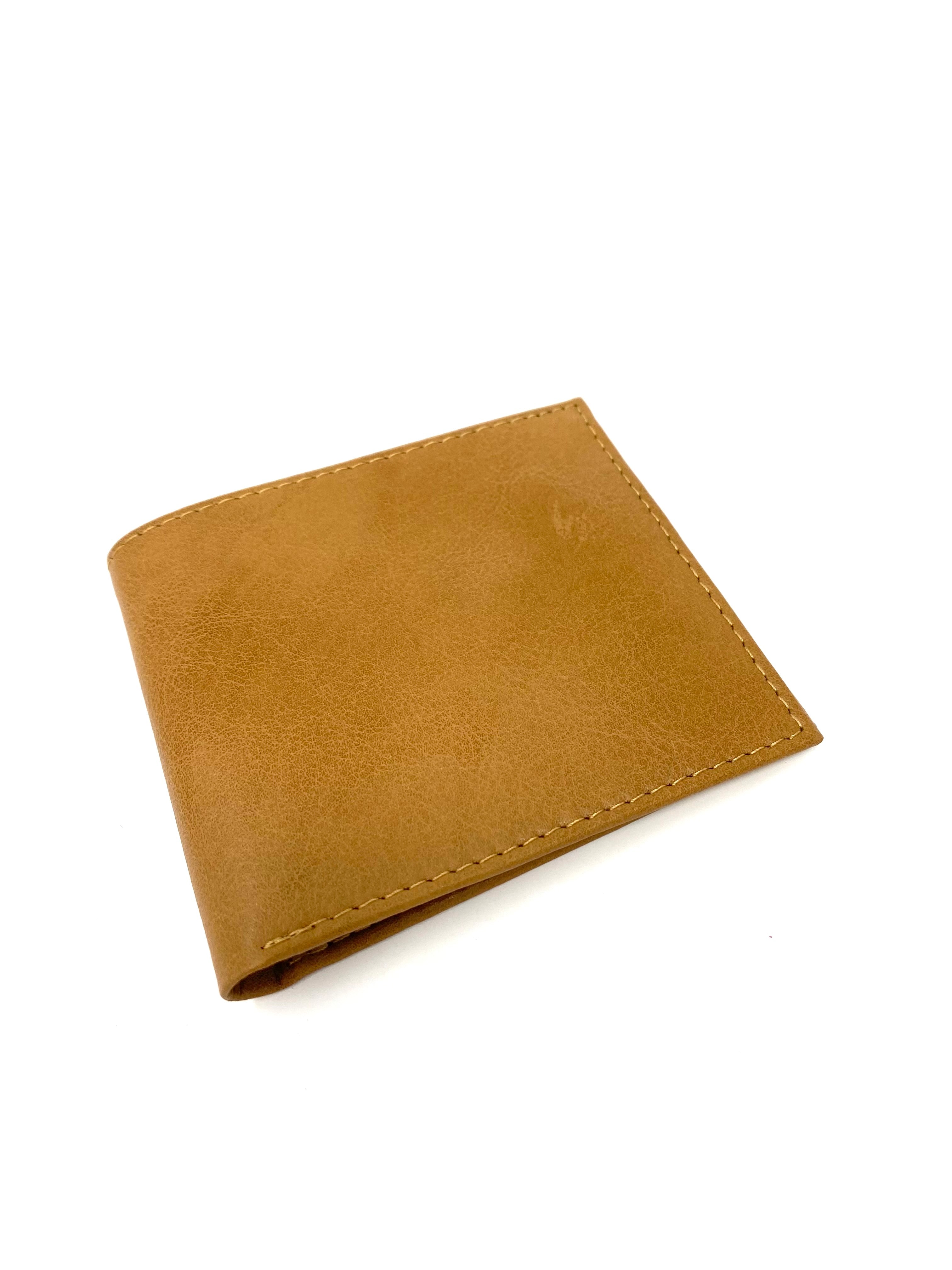 Novacas Genuine Leather Decker Wallet in Camel - Slim RFID Blocking Bifold Wallet for Men - Perfect for Travel, Business & Everyday Use