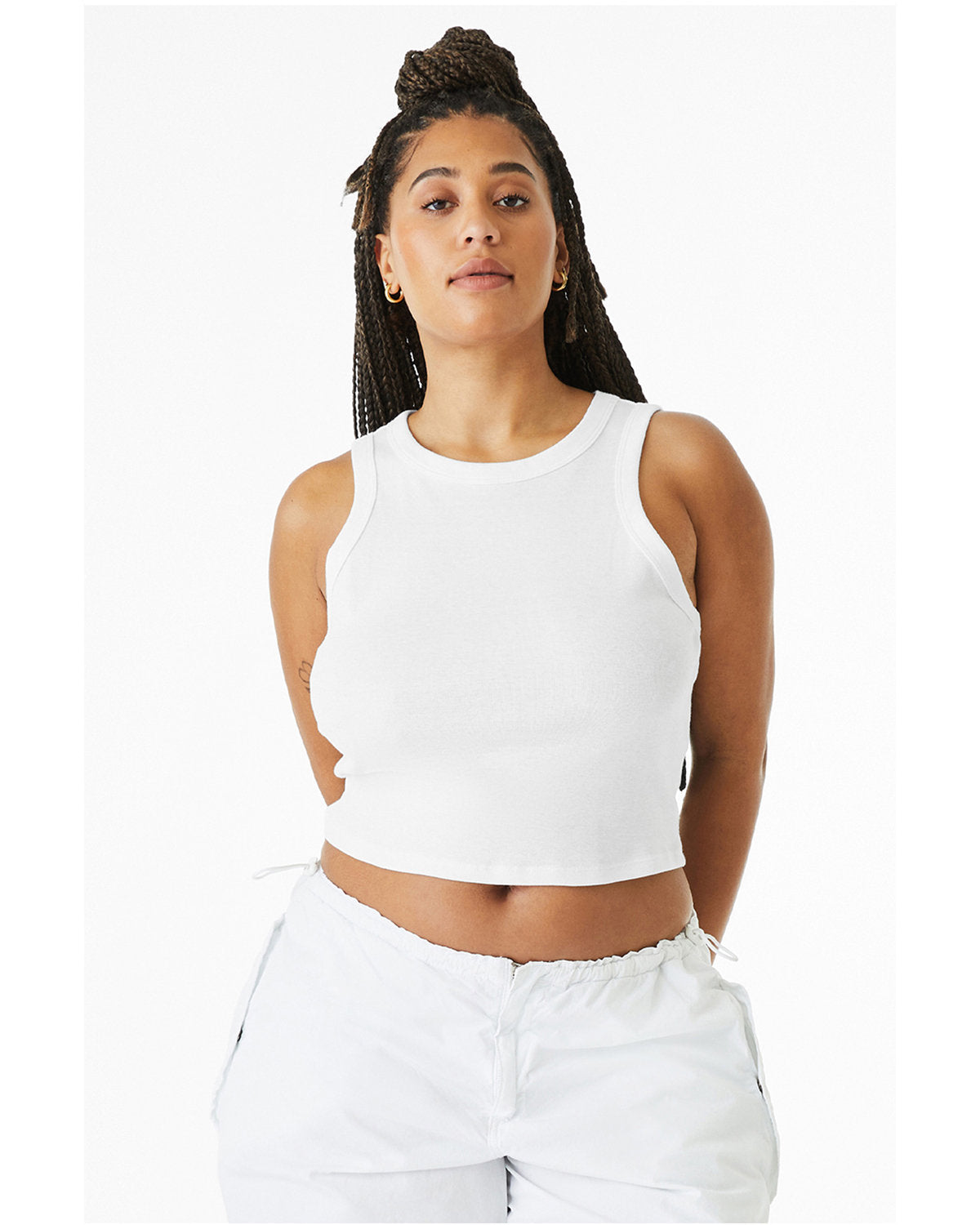 Bella + Canvas 1019 Women's Micro Ribbed Racerback Tank Top - Soft Stretch Fit for Yoga, Gym & Casual Wear