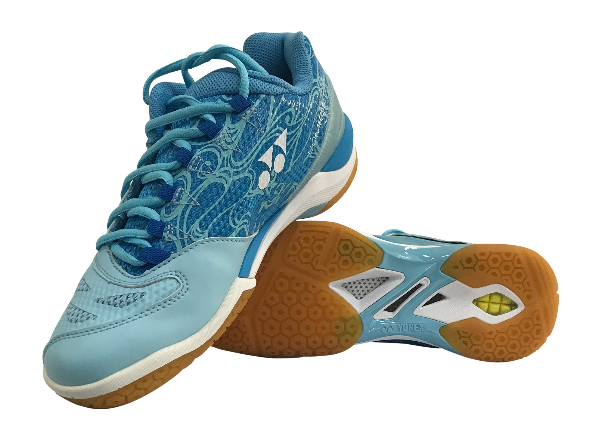 Yonex Power Cushion Comfort Z LX Women's Badminton Shoes - Lightweight Cushioned Court Shoes for Women in Pale Blue | Perfect for Badminton, Tennis & Indoor Sports