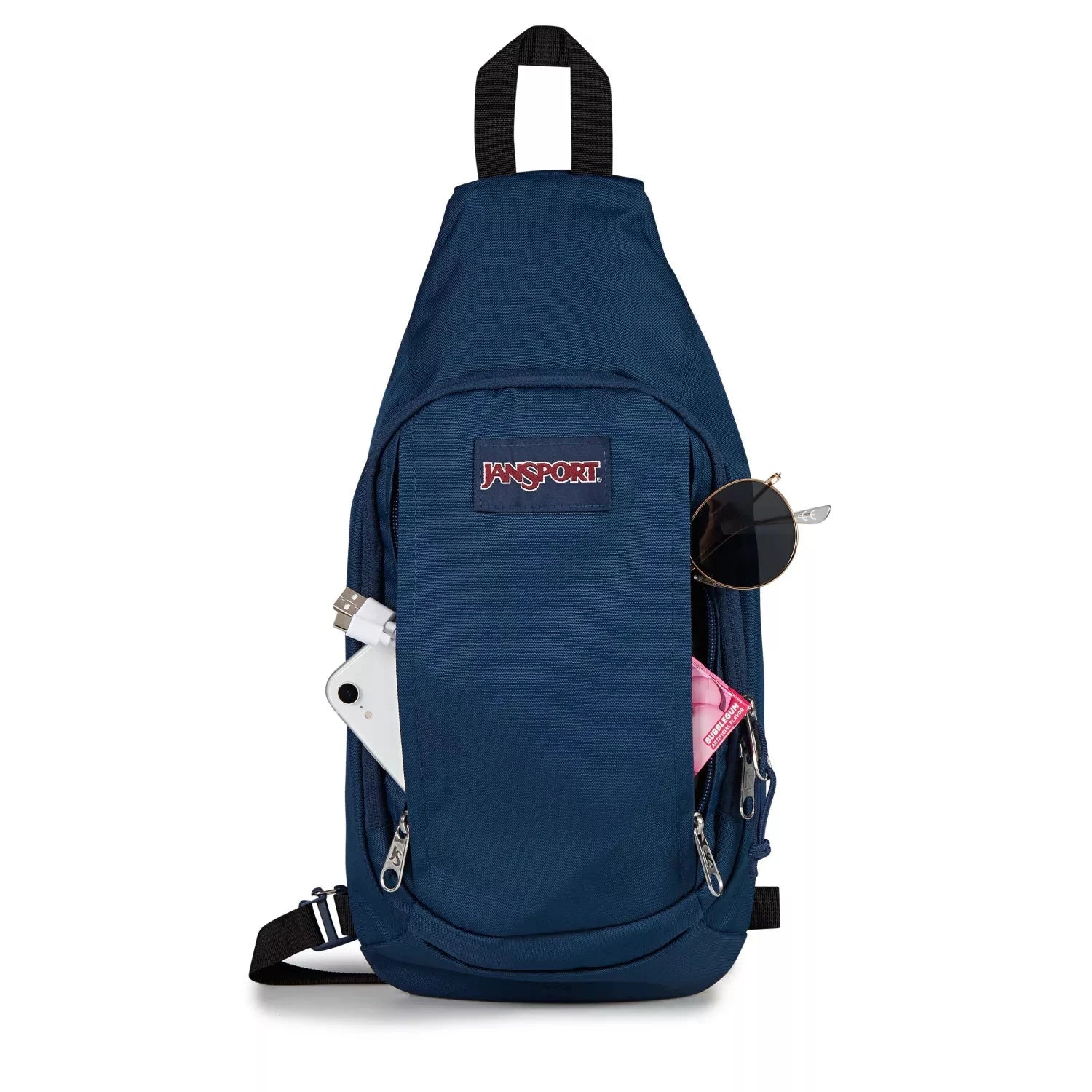 JanSport Move Sling Backpack - Lightweight Crossbody Bag for Travel, School & Work - Navy Blue Daypack for Men & Women - Perfect for Commuting, Hiking & Daily Use