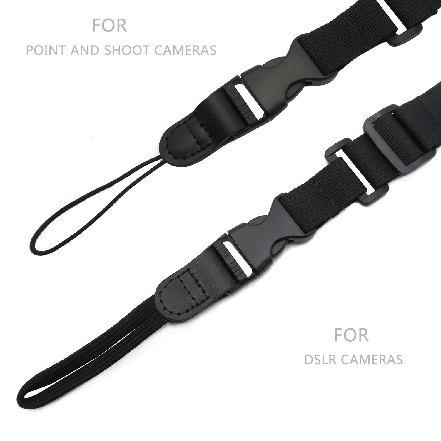 Quick Release Camera Neck Strap - Adjustable DSLR & Binoculars Neck Strap (Black) - Secure Hands-Free Carrying for Travel, Hiking & Outdoor Photography