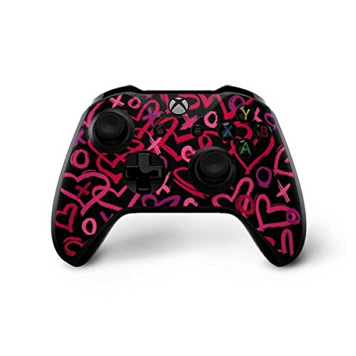 Officially Licensed Peter Horjus Brush Love Design Gaming Skin Decal for Xbox One X Controller - Protective Cover for Enhanced Grip & Style - Perfect for Gaming Enthusiasts & Collectors