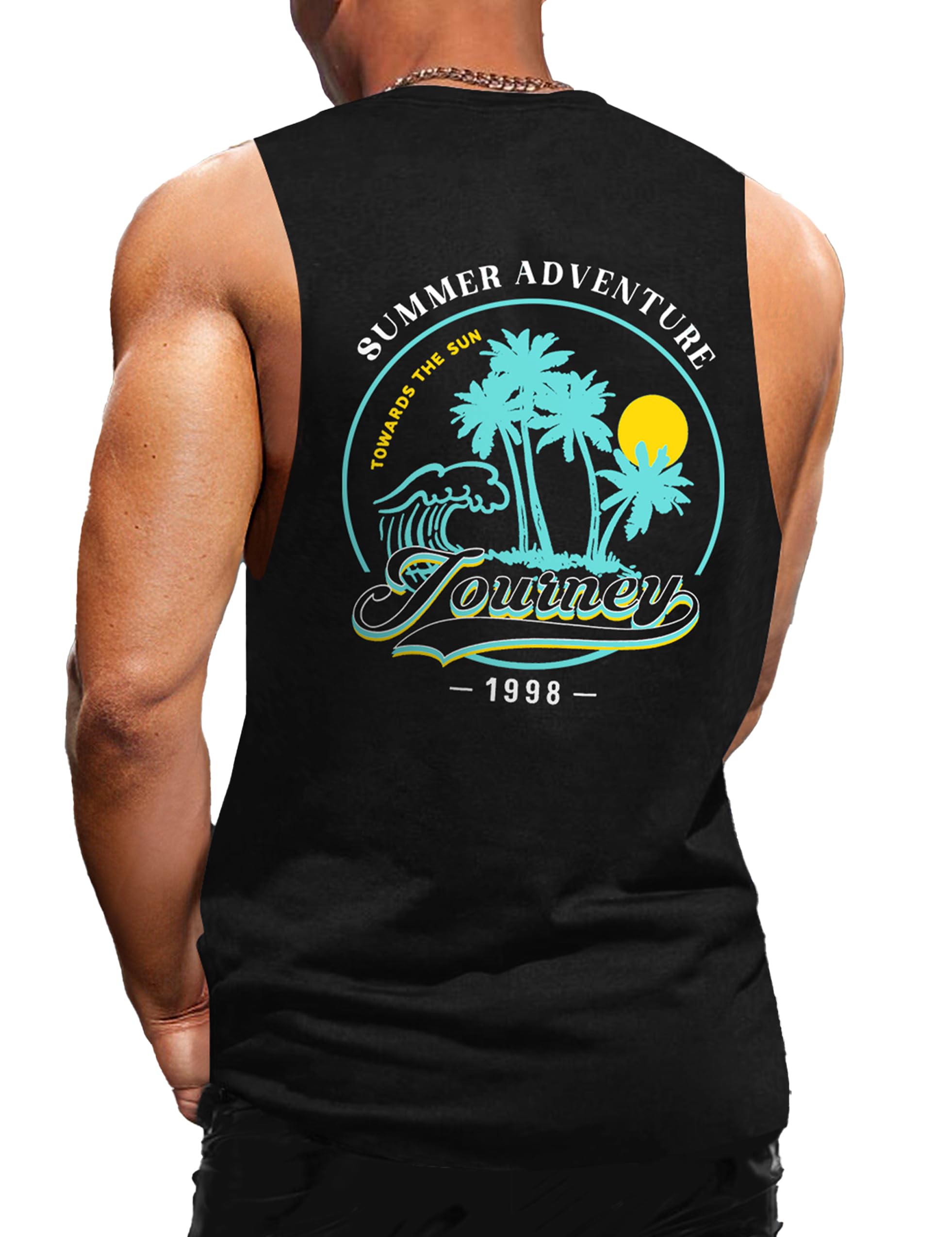 Men's Graphic Muscle Tank Tops - Sleeveless Workout Shirts for Gym, Running & Athletic Training - Breathable & Comfortable for Summer & Fitness