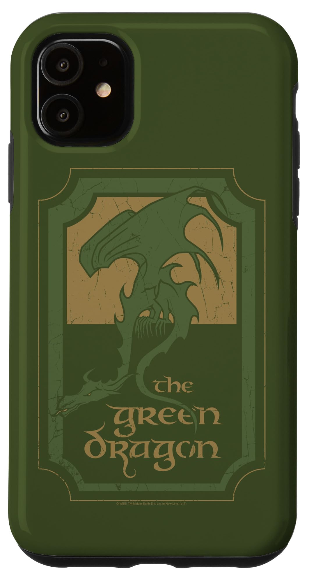 iPhone 11 Case - The Lord of the Rings Green Dragon Tavern Design - Premium Protective Phone Cover for iPhone 11 - Perfect for Fans, Daily Use & Themed Parties