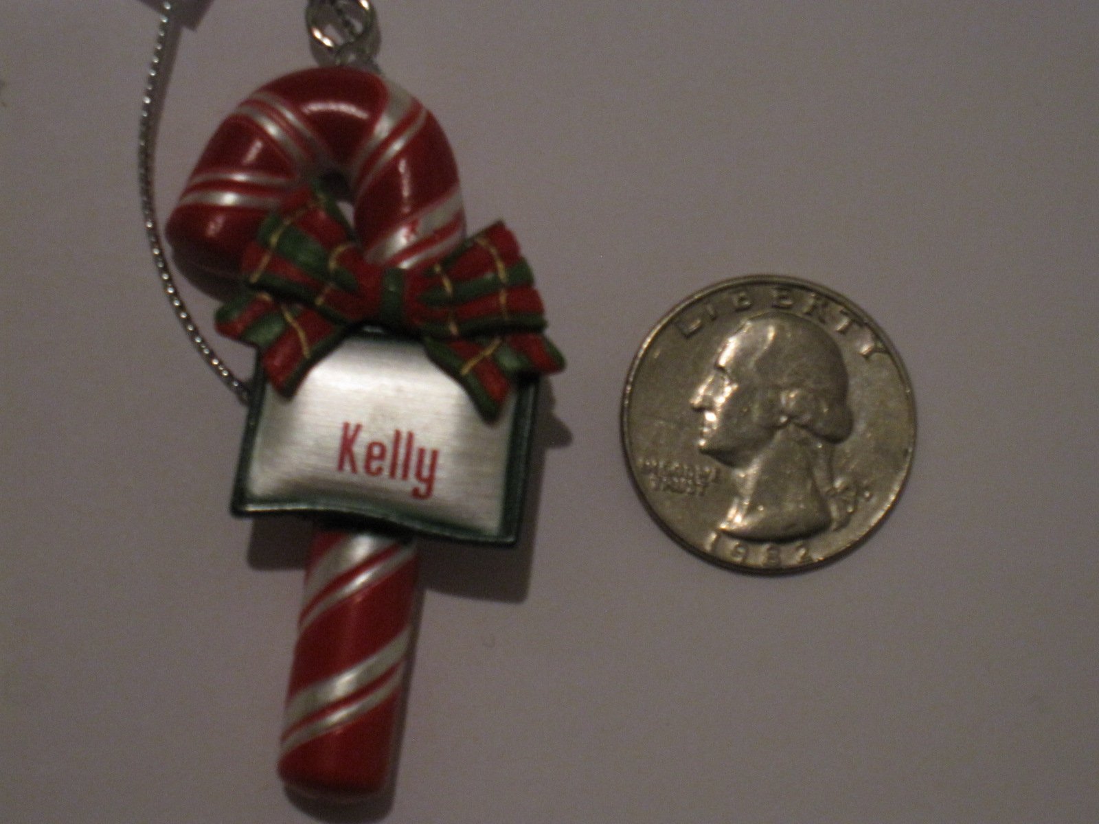 Personalized Candy Cane Ornament with Custom Name - Kelly Christmas Decoration for Tree, Gift & Holiday Home Decor