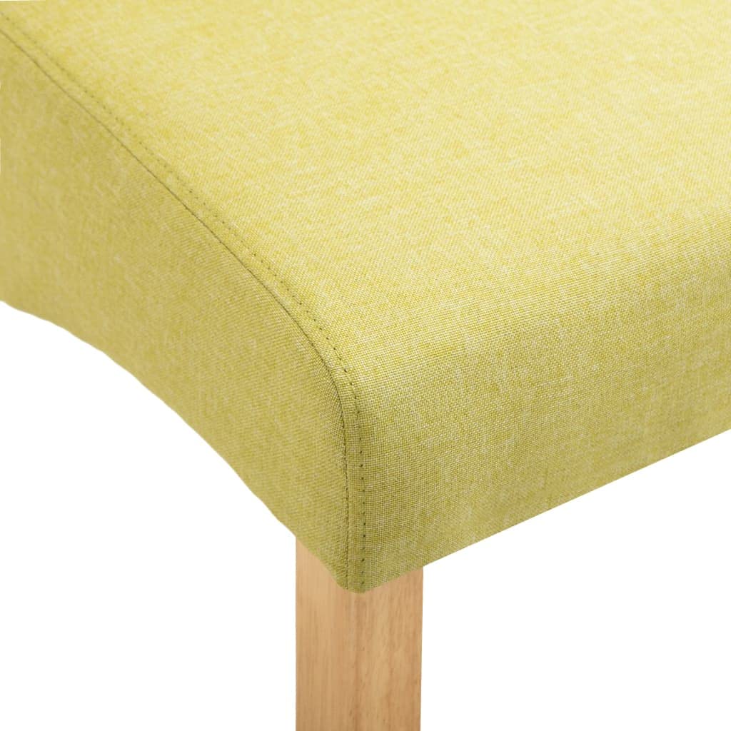 4-Piece Modern Green Fabric Dining Chairs Set - Comfortable Kitchen Chairs for Dining Room, Living Room, Bedroom & Restaurant Use