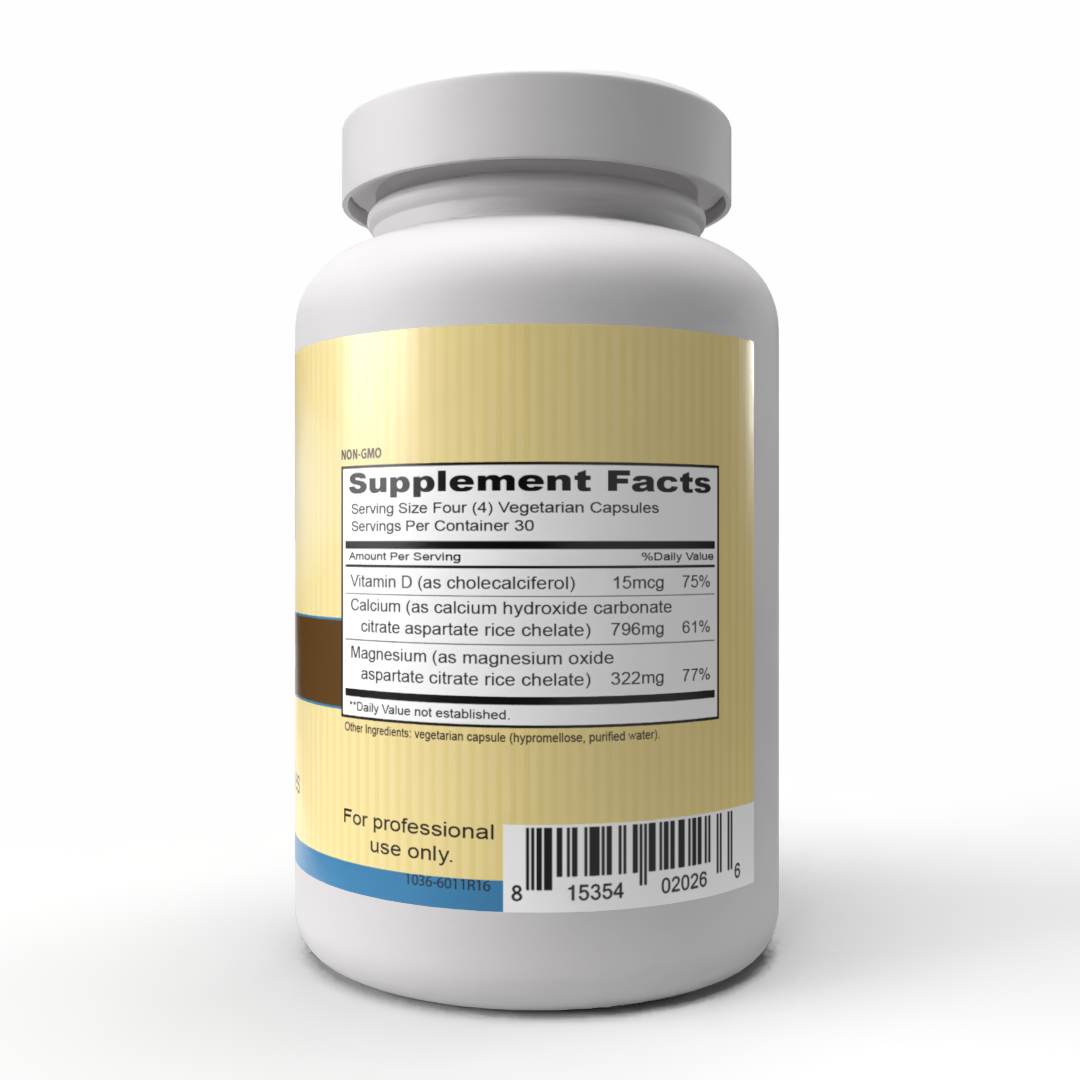 Calcium Magnesium Zinc with Vitamin D3 Supplement - 120 Vegetarian Capsules for Bone Health & Immune Support | Ideal for Adults & Seniors