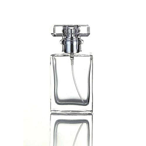 Hunky Dory 30ml Empty Clear Glass Perfume Bottles with Metal Pump & Unique Cap - Refillable Spray Bottles for DIY Perfume, Essential Oils, Rose Water - Perfect for Travel, Home Fragrance & Gift Packaging