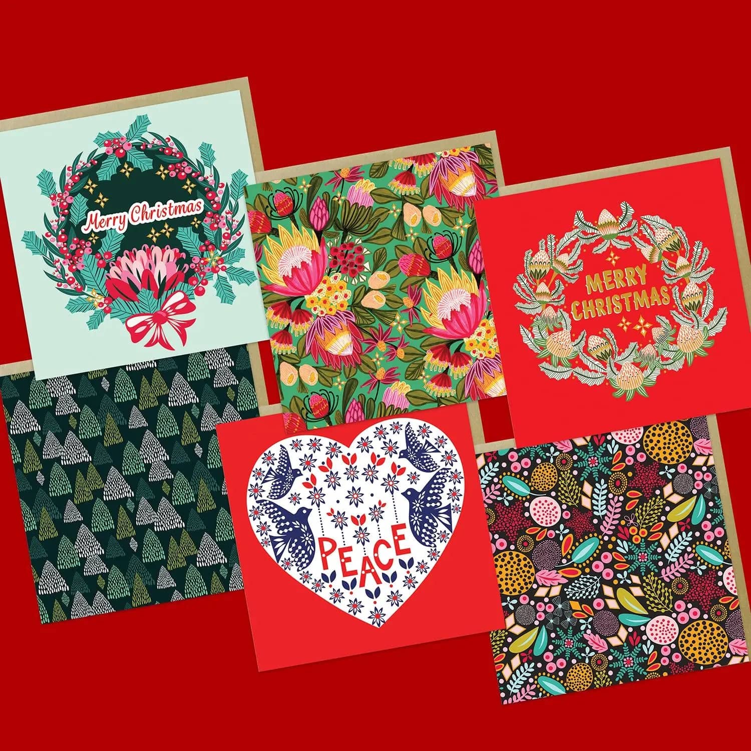 Premium Australian Christmas Cards - Handmade Holiday Greeting Cards for Festive Season - Perfect for Gifts, Decorations & Sending Holiday Wishes