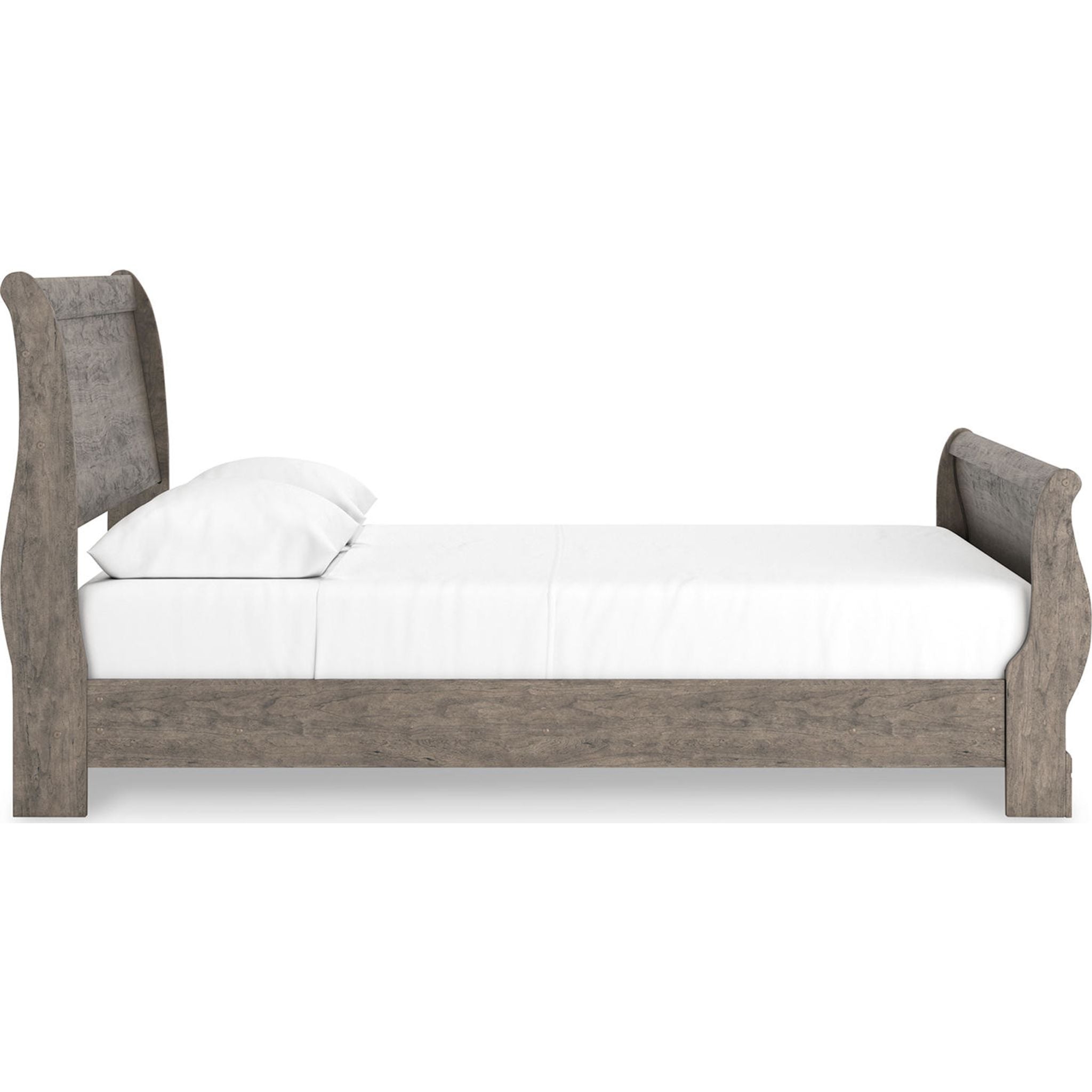 Bayzor 5-Piece King Size Bedroom Set in Gray - Modern Bed Frame, Nightstands & Dresser for Master Bedroom Decor