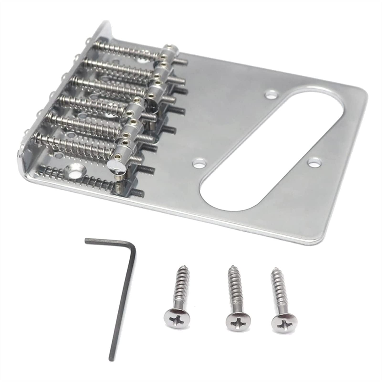 Vintage Style 6-String Guitar Bridge - Top Loader Saddle Replacement Part for Telecaster Electric Guitars | Perfect for DIY Repairs & Upgrades