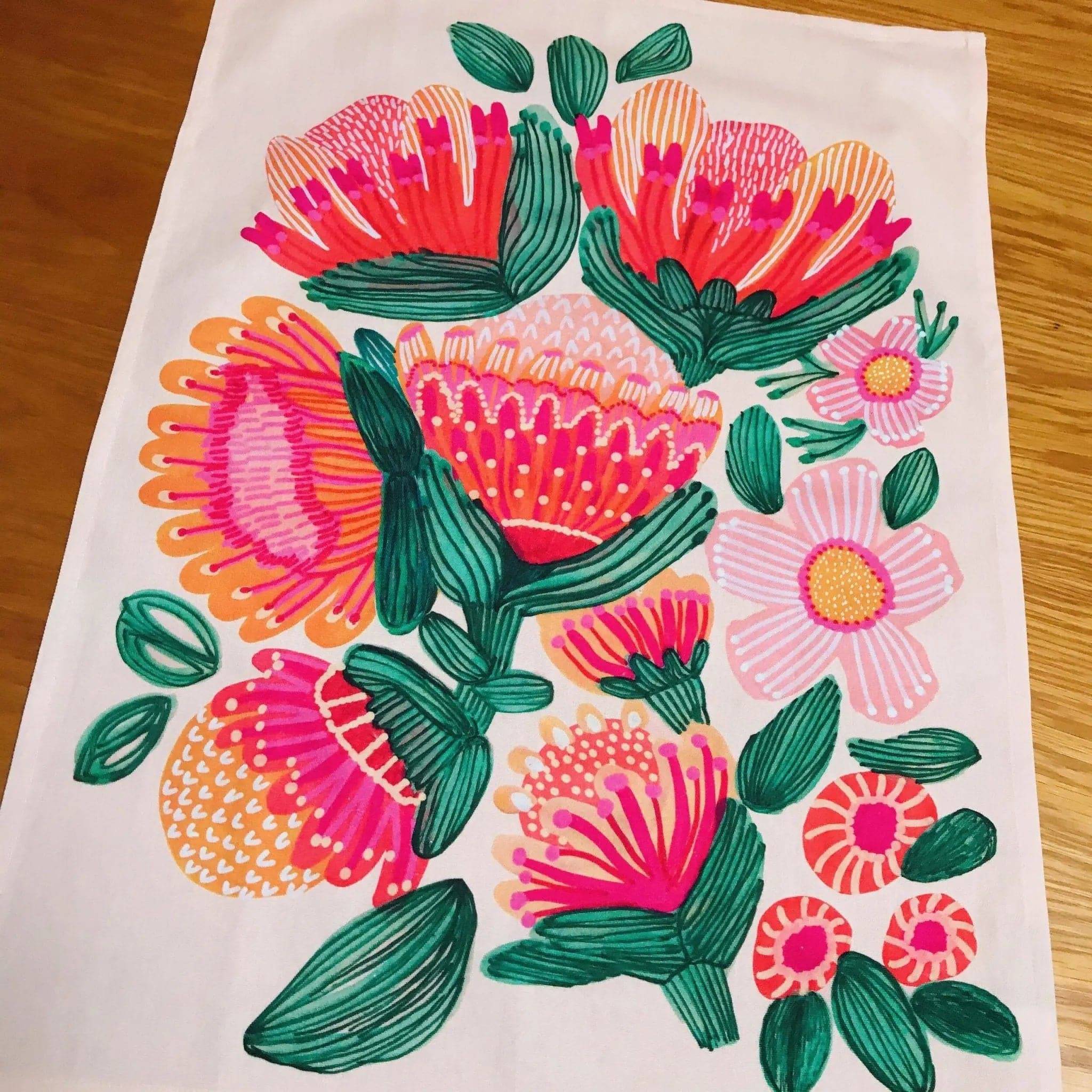 Premium Protea Flowers Wall Art Set - Handmade Floral Home Decor Gift for Living Room, Bedroom & Office - Perfect for Housewarming, Wedding & Birthday Presents