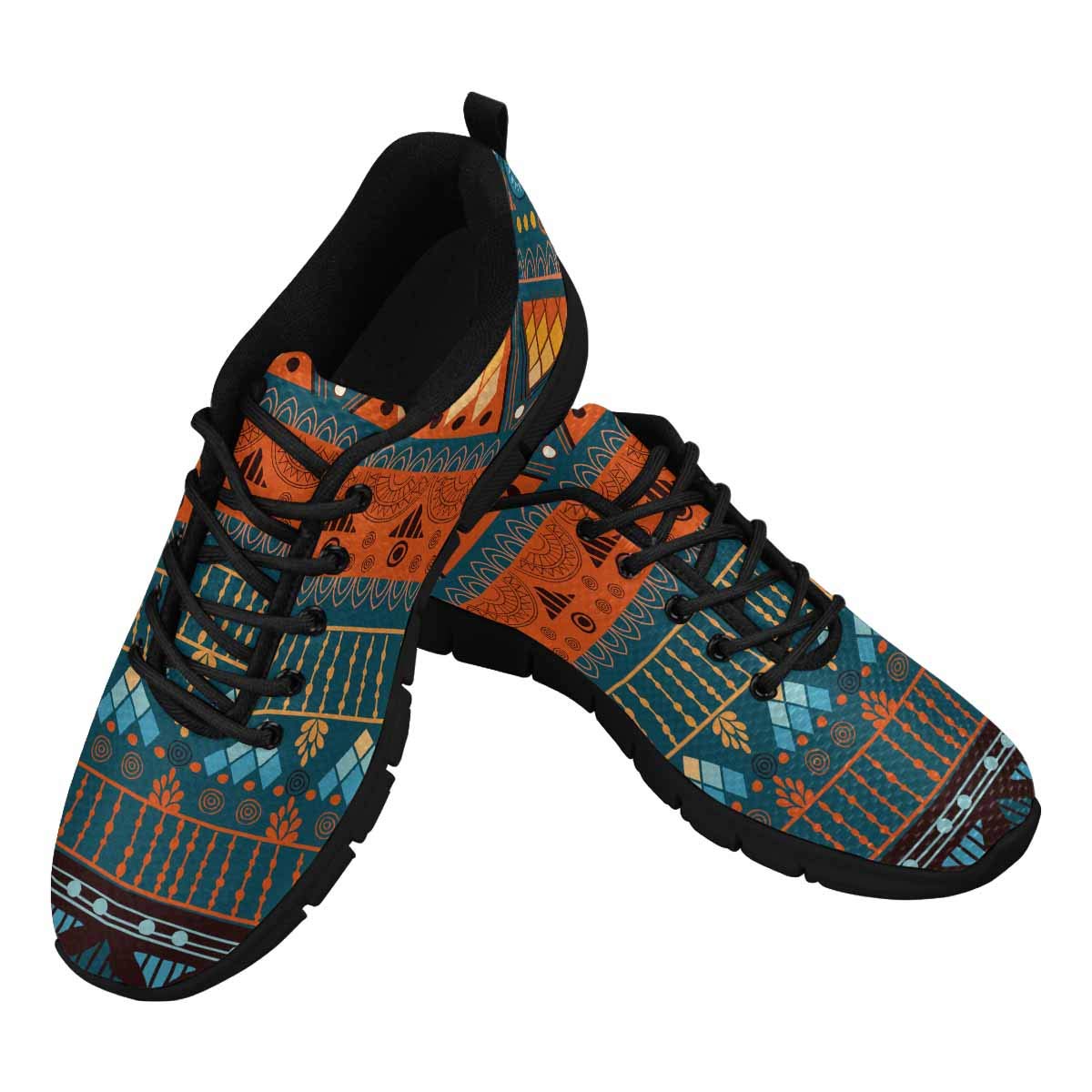 **InterestPrint African Tribal Print Women's Walking Shoes – Colorful Art Athletic Sneakers for Casual, Work & Comfort | Breathable Mesh for Daily Wear & Outdoor Activities**