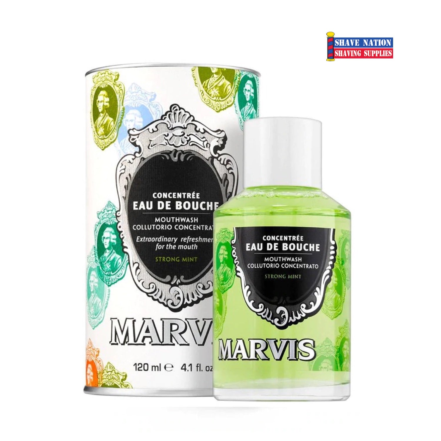 Marvis Strong Mint Mouthwash for Fresh Breath - Alcohol-Free Fluoride Mouth Rinse for Daily Oral Care & Whitening | Ideal for Travel, Office & Post-Meet Refreshment