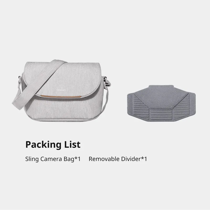 Ulanzi F01 Camera Sling Bag B011 - Waterproof DSLR Shoulder Bag for Photographers, Perfect for Travel & Outdoor Photography