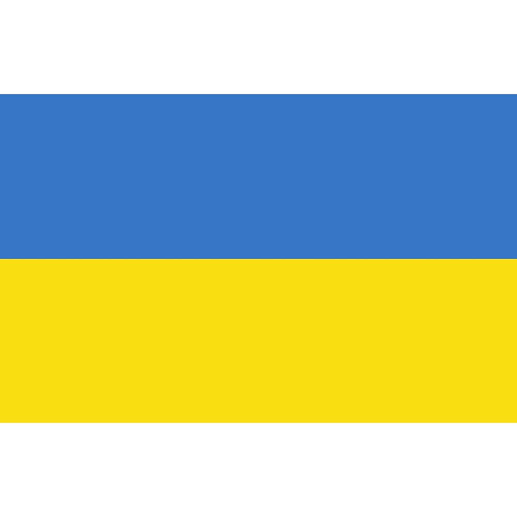 Ukraine Flag Oval Car Bumper Sticker - Patriotic Decal for Cars & Laptops