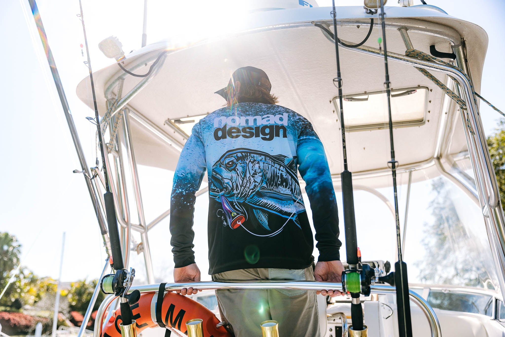 Tech Fishing Shirt with Collar - Quick Dry & UV Protection for Outdoor Fishing | Perfect for Saltwater & Freshwater Anglers