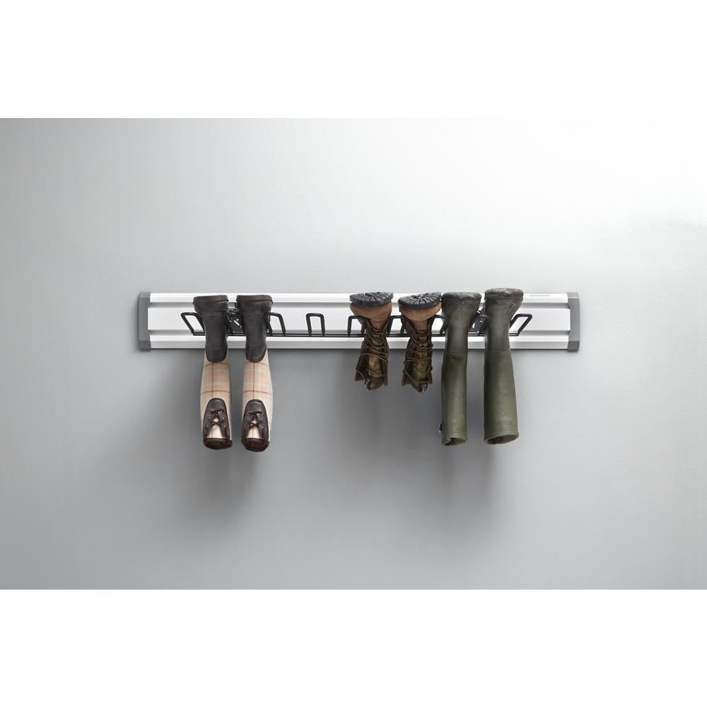 Hammered Granite Boot Rack - Wall Mounted Shoe Organizer for Entryway, Mudroom, or Garage Storage - Durable and Stylish Shoe Holder