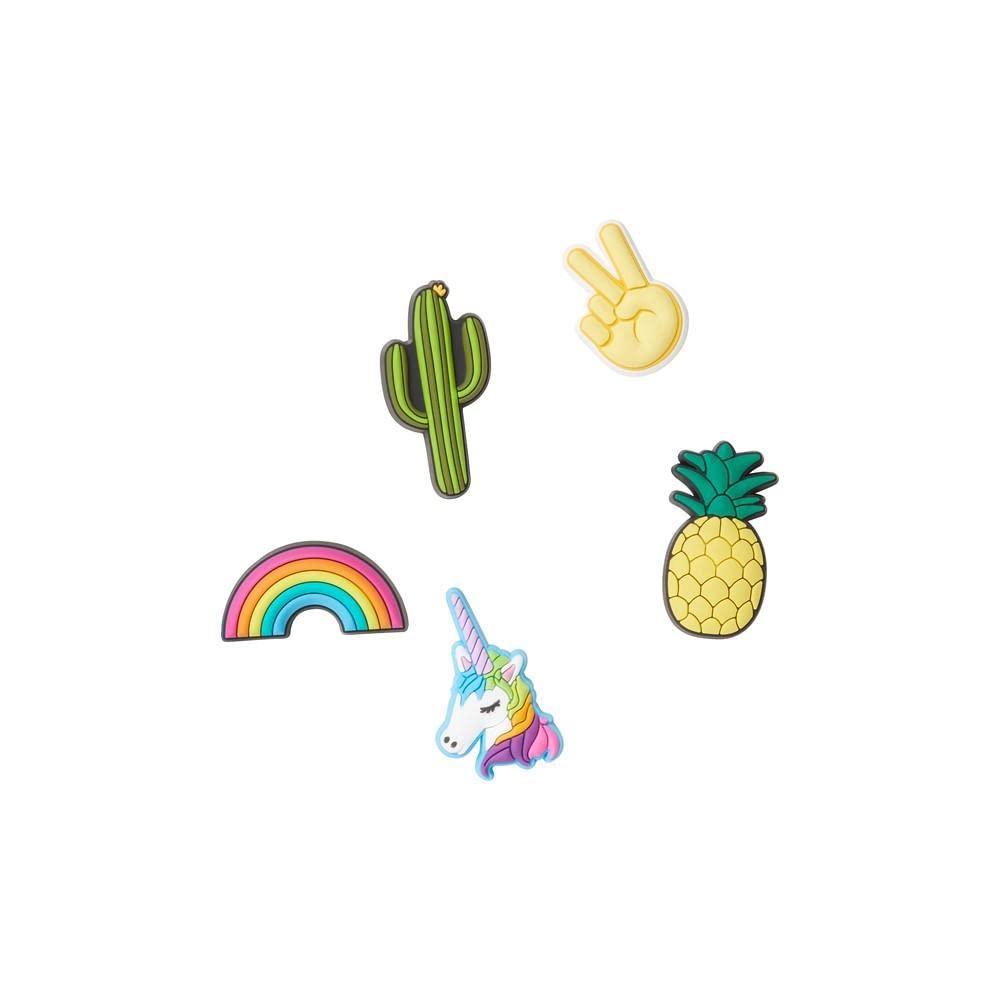 Crocs Jibbitz 5-Pack Unicorn Shoe Charms for Kids & Adults - Colorful DIY Shoe Accessories for Crocs, Sandals & Backpacks - Perfect for School, Beach & Summer Fashion