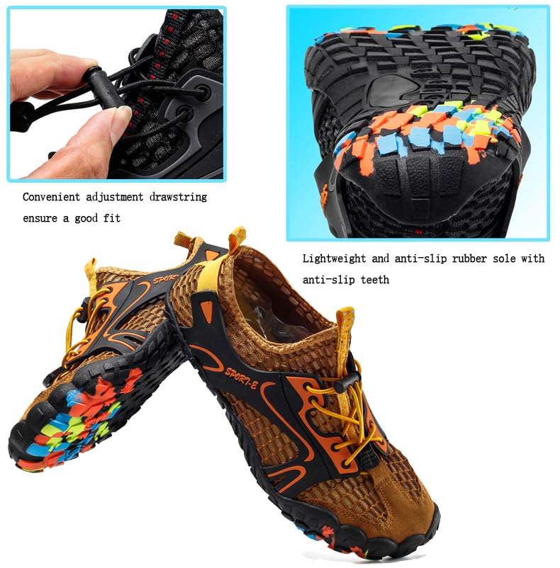 Barefoot Water Shoes for Women & Men - Lightweight Quick-Dry Aqua Shoes for Beach, Surfing, Diving, Sailing & Outdoor Sports | Perfect for Swimming, Hiking & Travel Adventures