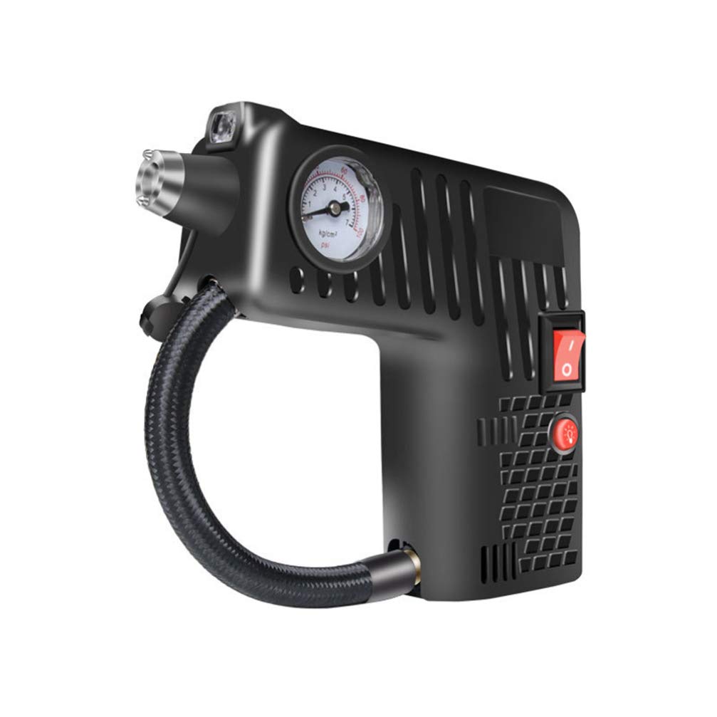 LIOOBO 12V DC Portable Air Compressor Pump - Digital Tire Inflator for Car, Bike, Motorcycle & Ball Air Mattress - Fast Inflation with Auto Shutoff - Perfect for Roadside Emergencies, Camping & Home Use