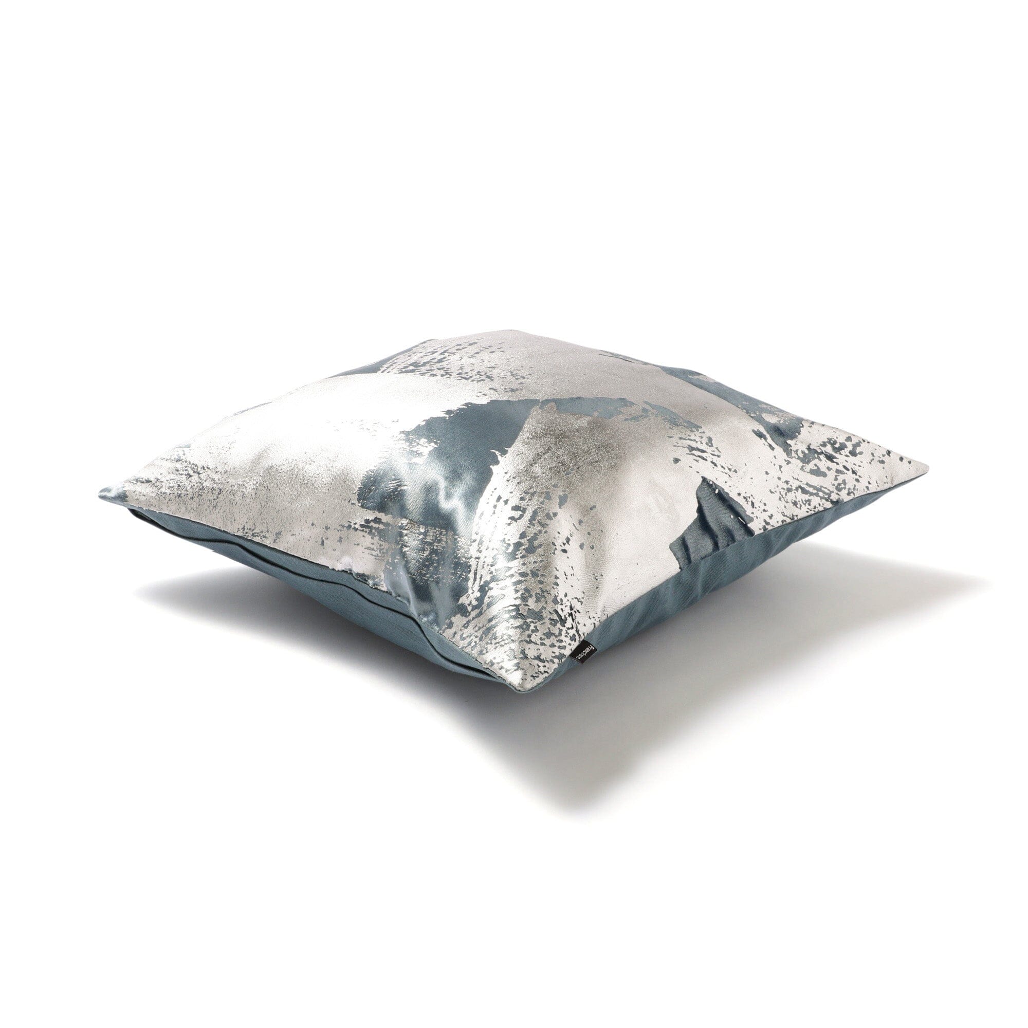 Premium Metallic Blue and Silver Cushion Cover 18x18 Inches - Luxurious Sofa & Bed Decor for Living Room, Bedroom, or Office