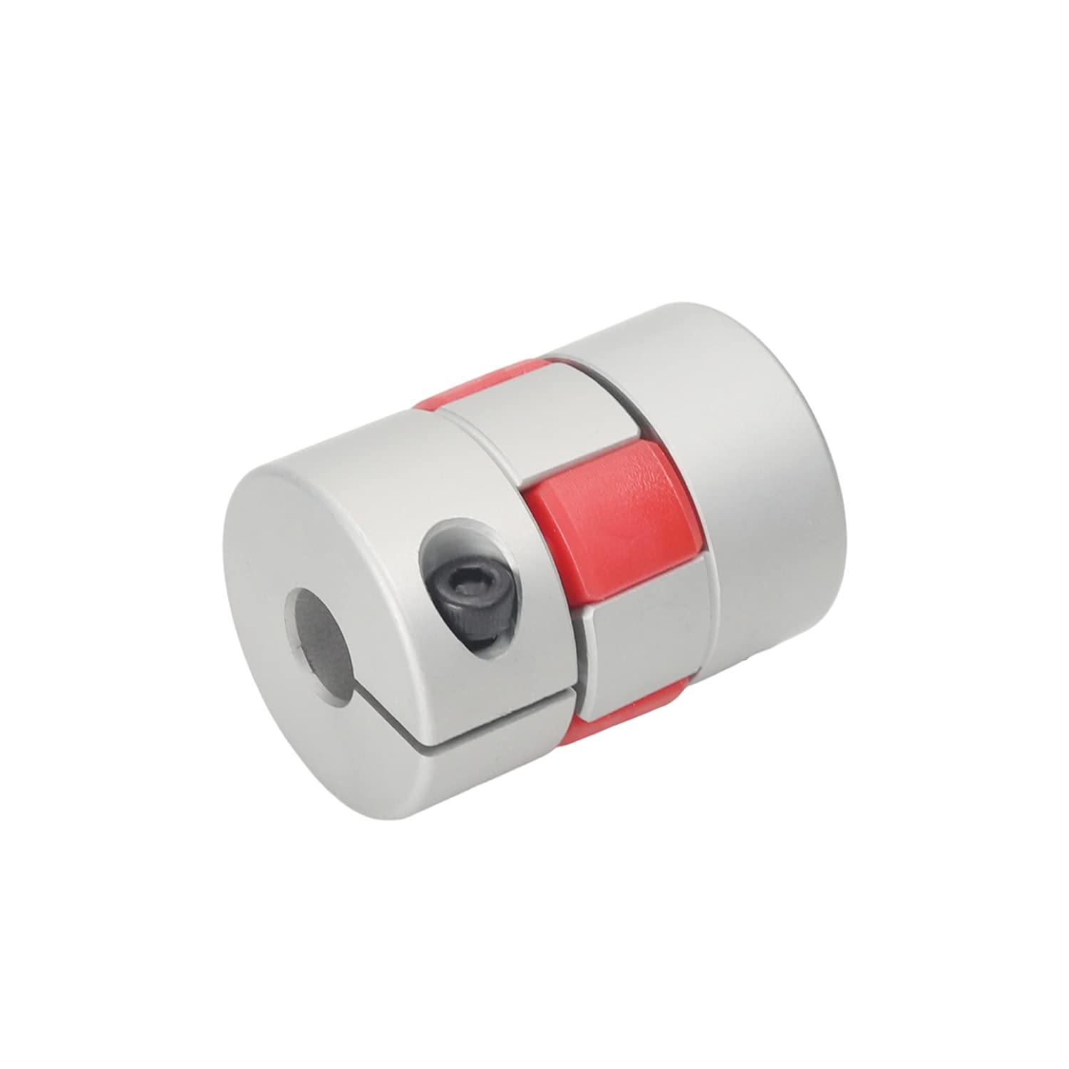 8mm to 10mm Flexible Aluminum Shaft Coupling D25 L35 Connector - Plum Coupler for 3D Printer, CNC Machine & Servo Stepped Motor | High Precision Motion Control for DIY Robotics and Automation Projects