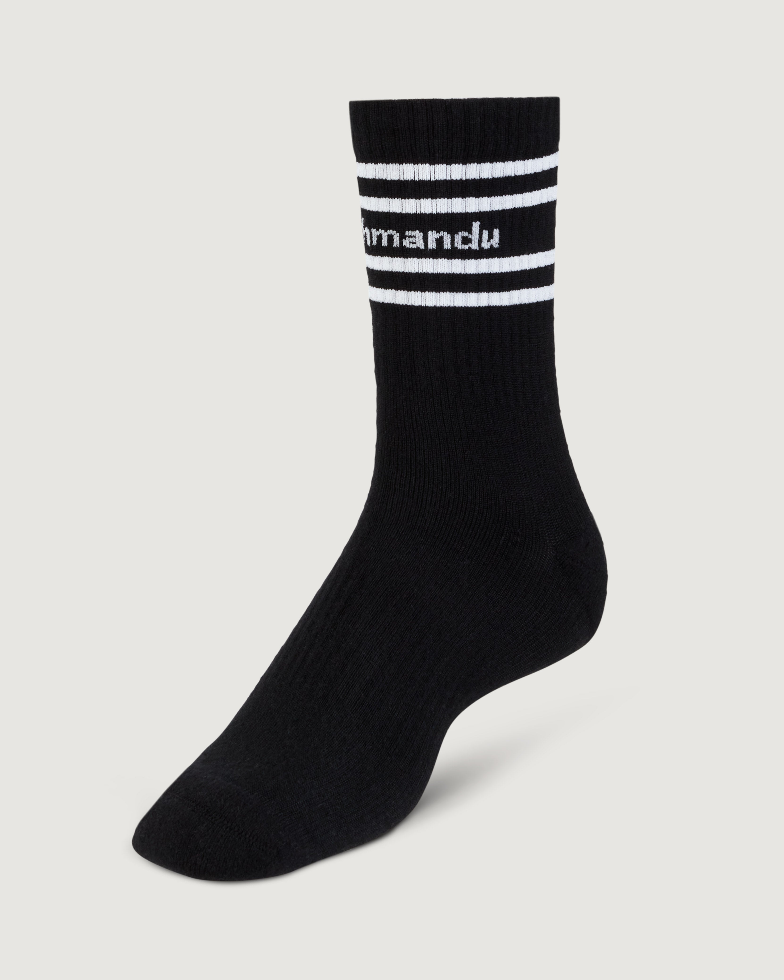 NuYarn Unisex Tube Socks - Black | Comfortable Cotton Ankle Socks for Men & Women | Perfect for Running, Hiking & Everyday Wear