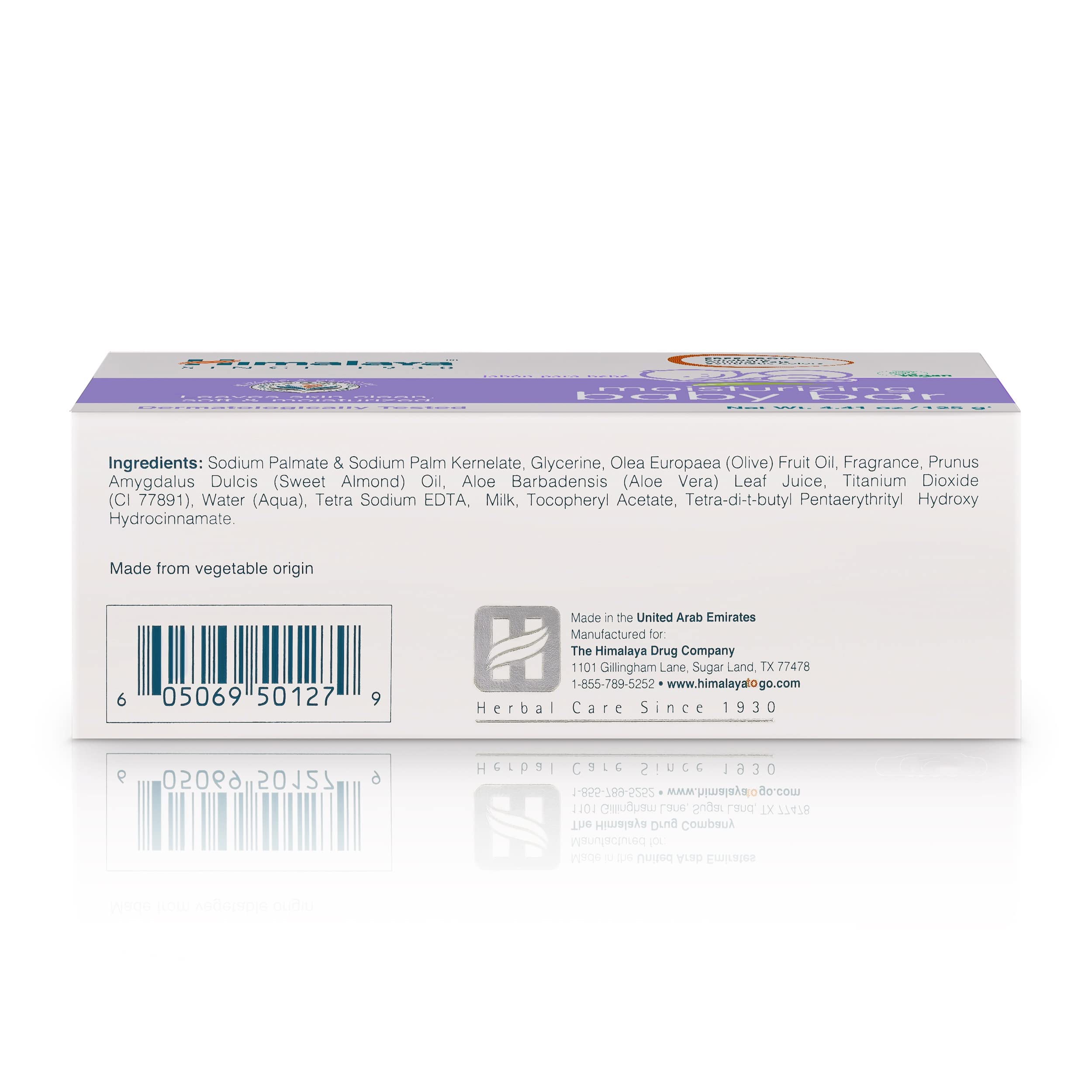 Himalaya Moisturizing Baby Bar Soap - Gentle & Hydrating for Sensitive Skin, 4.41oz (3-Pack) | Ideal for Newborns, Infants & Toddlers Bath Time