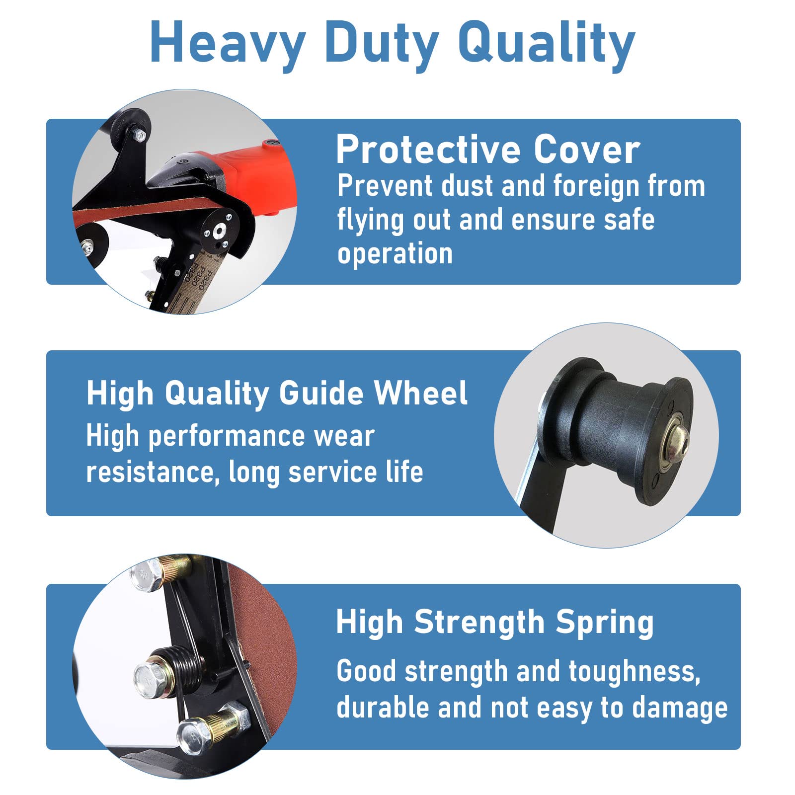 Angle Grinder Belt Sander Adapter - 5/8-11 Thread Pipe & Tube Polishing Kit with 40mm Sanding Belts for Rust Removal - Perfect for Metalworking, Wood Sanding & DIY Home Projects