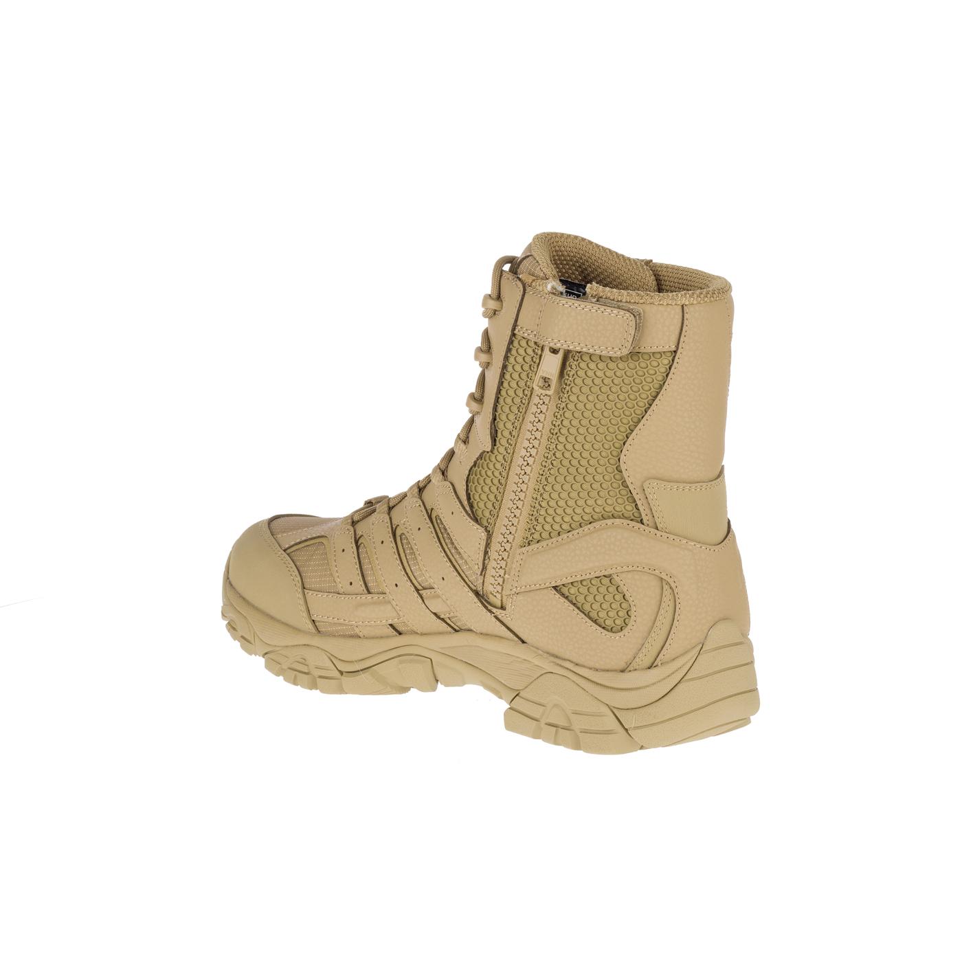 Moab 2 8 Men's Tactical Work Boots - Waterproof Hiking & Construction Boots for Outdoor Adventures - Coyote Brown Military Style Footwear for Hunting, Camping & Heavy Duty Work