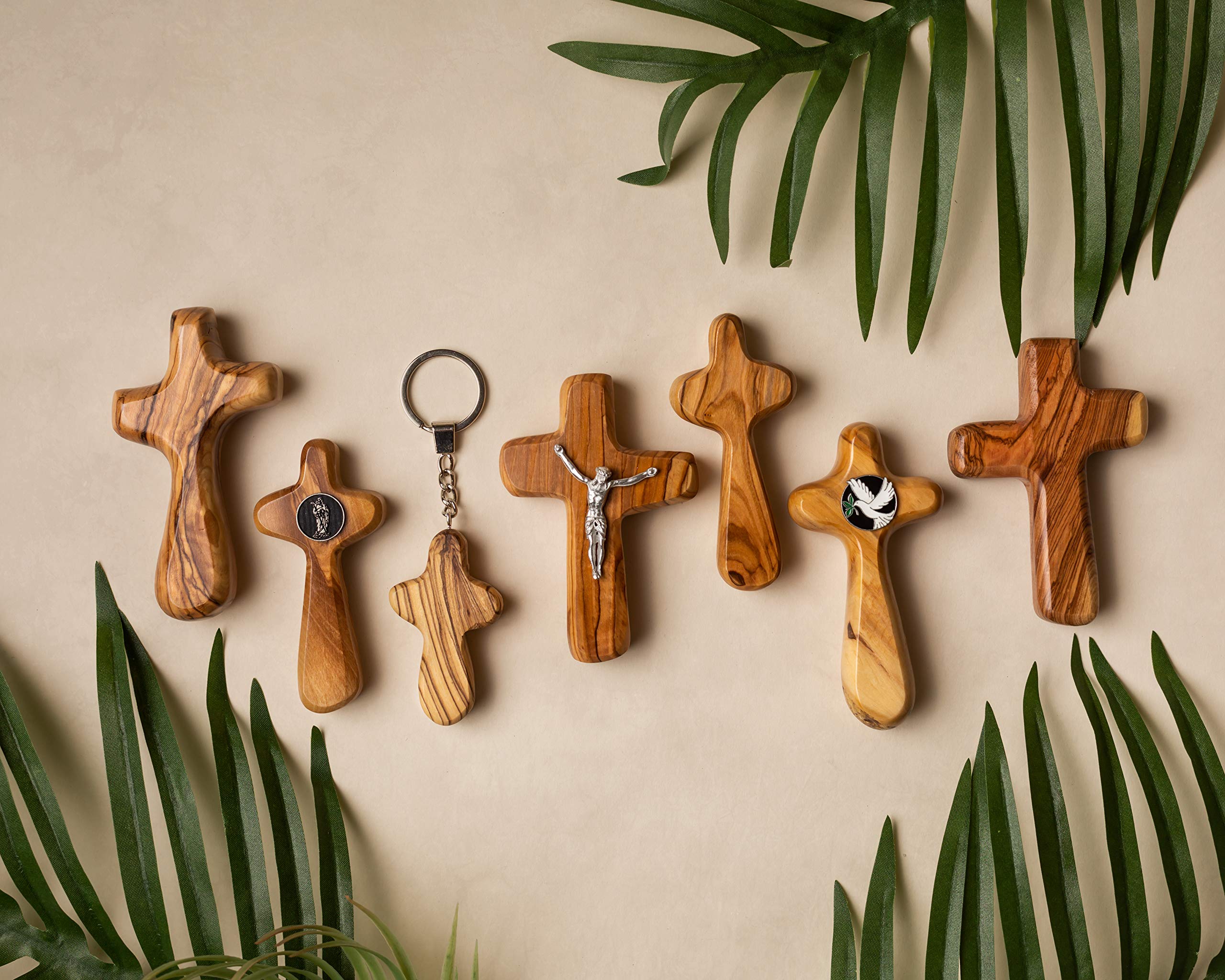 Journey Holding Cross - Shimmering Red Religious Jewelry for Women & Men - Perfect for Church, Weddings, Baptisms & Spiritual Gifts