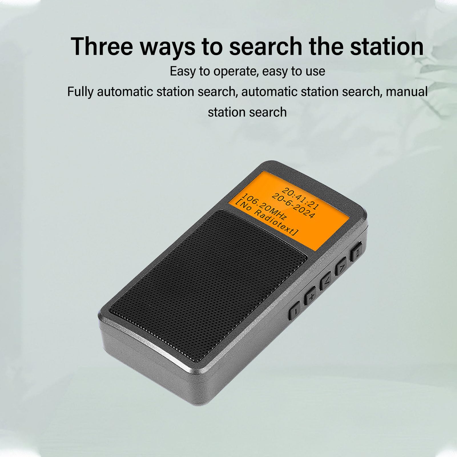 Portable FM Radio - Handheld Pocket AM/FM Radio with Digital Display, Earphone Jack & Built-in Speaker - Perfect for Walking, Jogging, Gym, Camping, Travel & Emergency Use