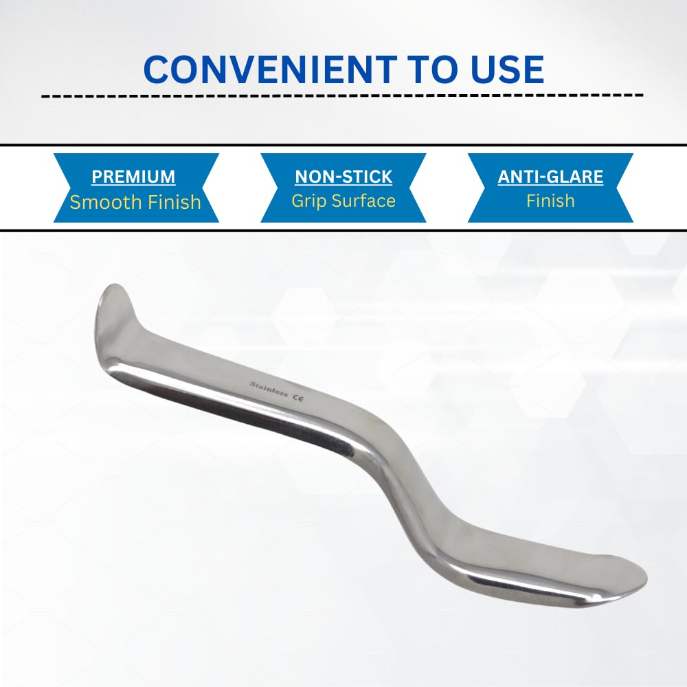 Professional Autoclavable Stainless Steel Dental Lip Cheek Tongue Retractor - Dentist Tools for Oral Examination, Teeth Whitening & Dental Procedures - Perfect for Clinics, Hospitals & Dental Offices