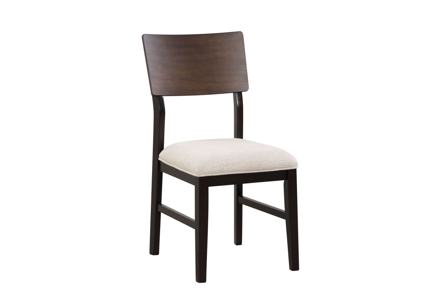 Arabella Side Chair in Black & Brown - Modern Dining & Living Room Accent Chair for Home & Office