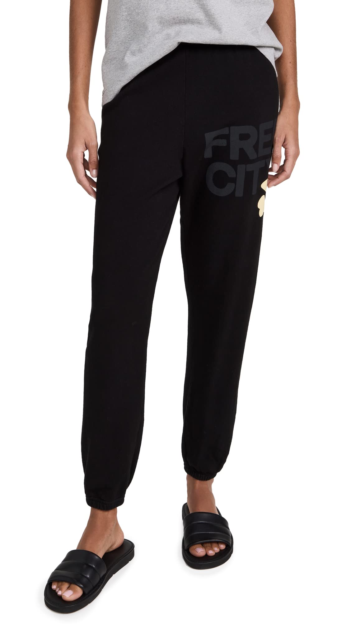 FREECITY Women's Plus Size Sweatpants - Soft High Waisted Joggers for Lounge, Yoga & Running - Comfortable Casual Pants for Workout & Home Wear
