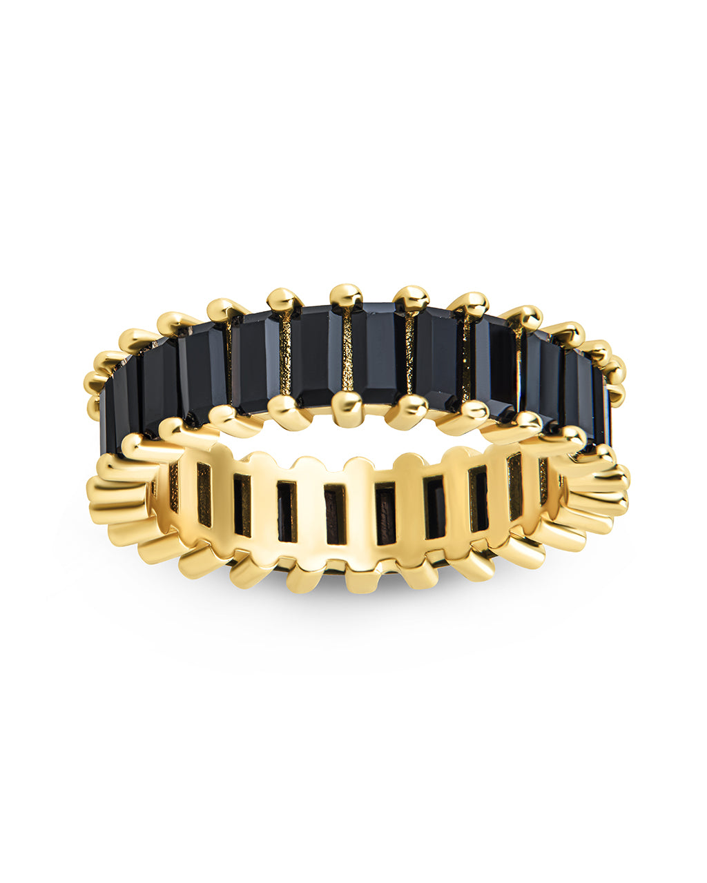 Caroline Rainbow CZ Eternity Band Ring for Women - Sparkling Cubic Zirconia Wedding & Anniversary Jewelry - Perfect for Bridal, Engagement, or Special Occasion Gifts