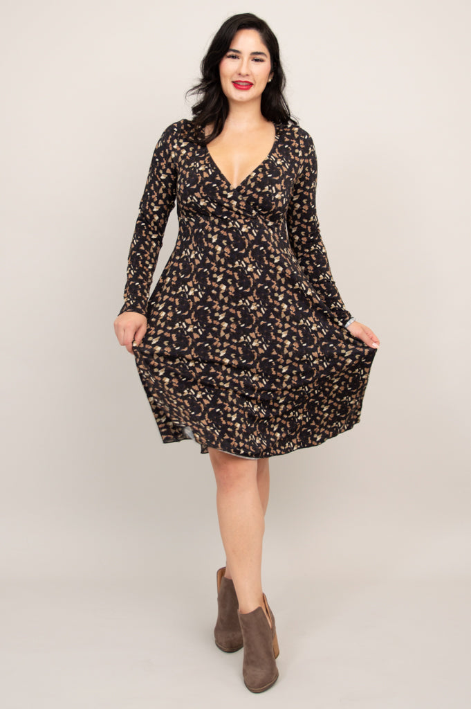 Denver Dress - Soft Calico & Bamboo Fabric - Women's Casual Summer Dress - Perfect for Beach, Picnic & Outdoor Activities