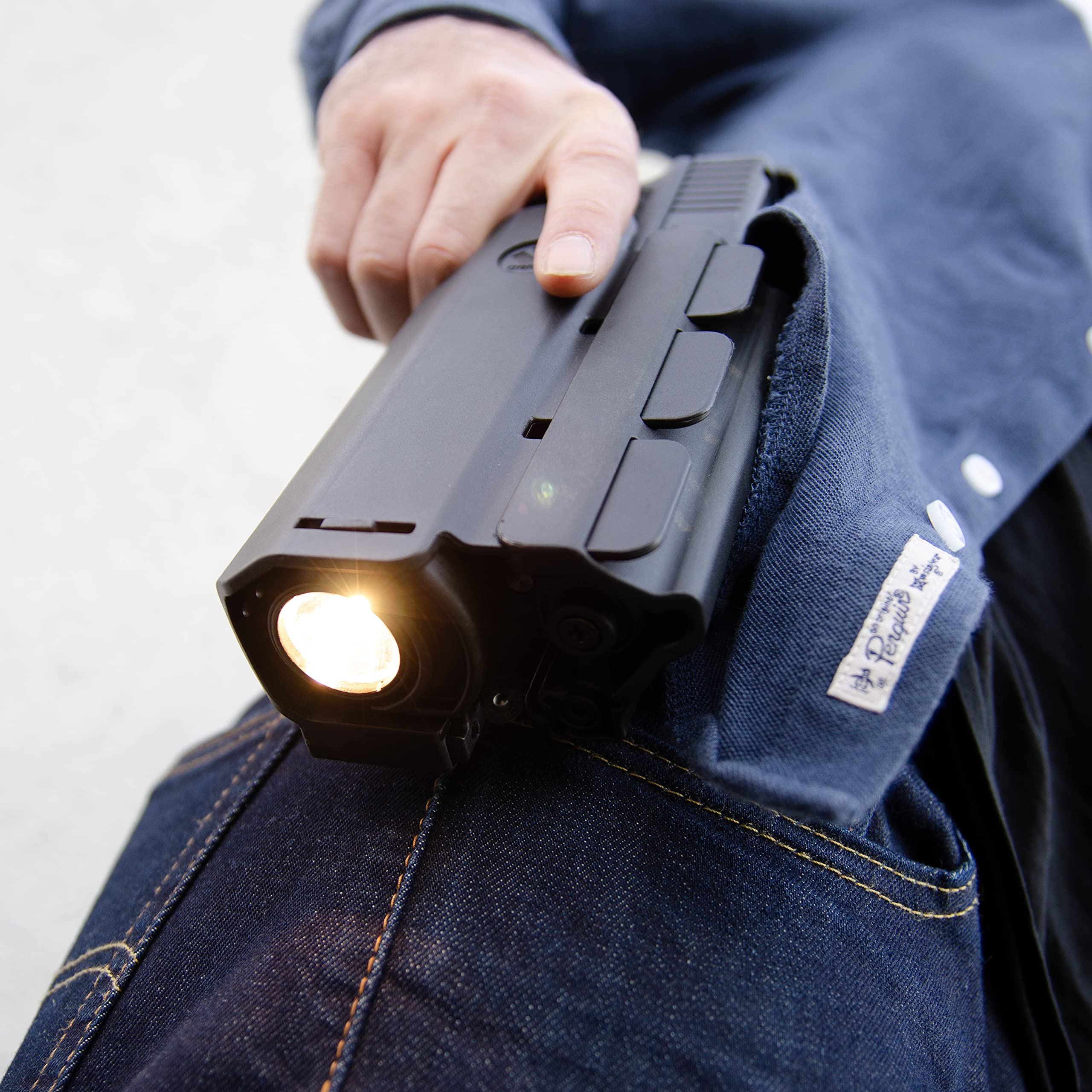 Orpaz T40 Adjustable Modular Light Bearing Holster - Compatible with Most Pistols, Flashlights, Lasers & Optics | Perfect for Tactical Training, Range Shooting & Concealed Carry