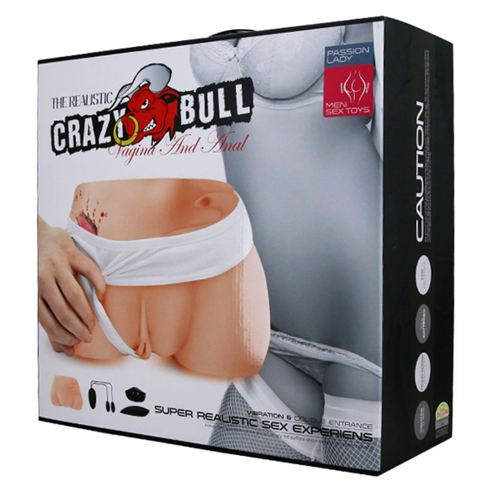 Crazy Bull Passion Lady Vibrating Vagina & Anal Stimulator for Women - Powerful G-Spot & Clitoral Pleasure - Waterproof & Rechargeable Adult Toy for Solo Play & Couples Use