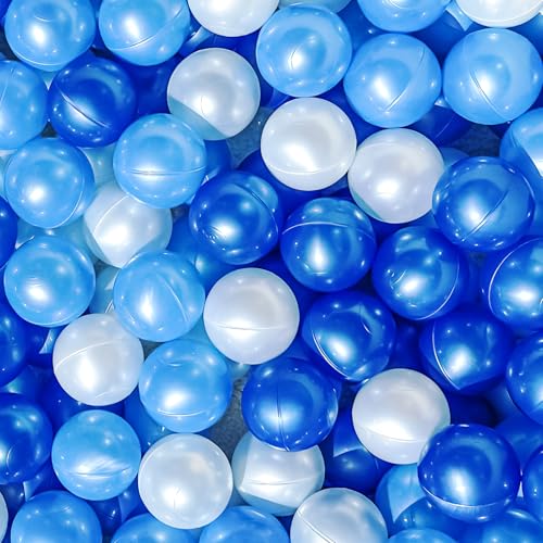 Pearl Blue, Light Blue, White