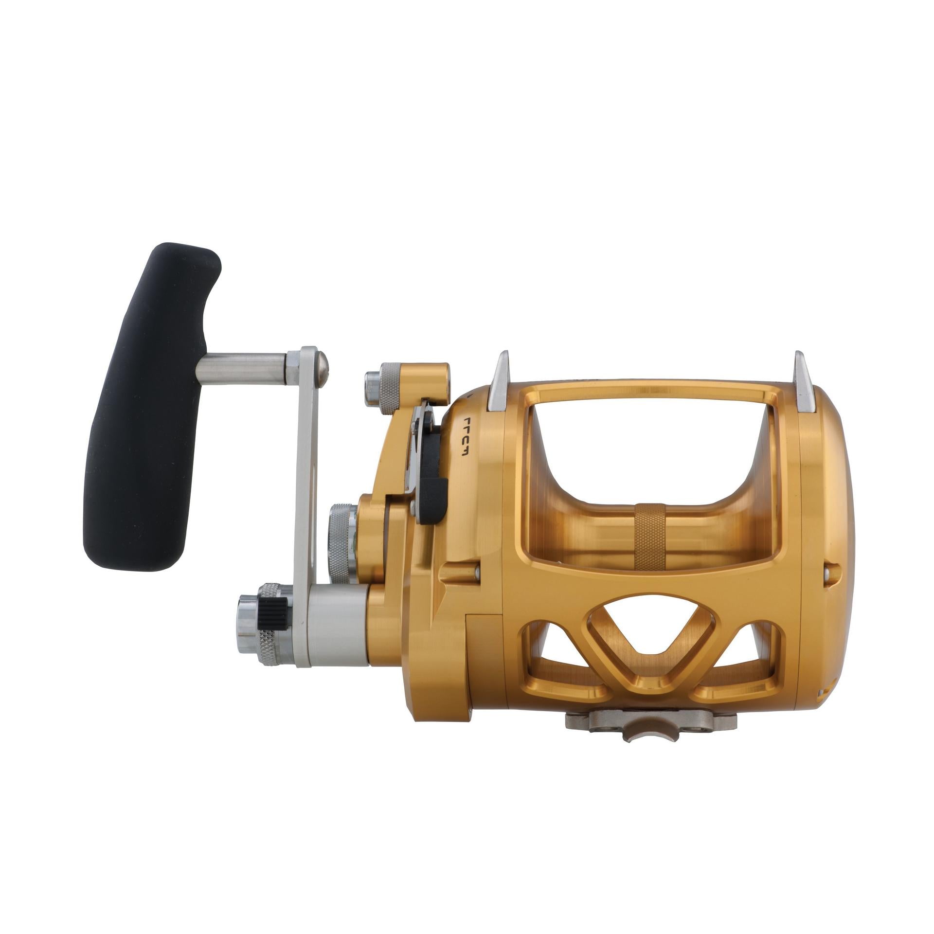 VISW 2-Speed Wide Conventional Fishing Reel - Saltwater & Freshwater Trolling Reel for Offshore & Inshore Fishing | Heavy Duty Marine Grade Construction