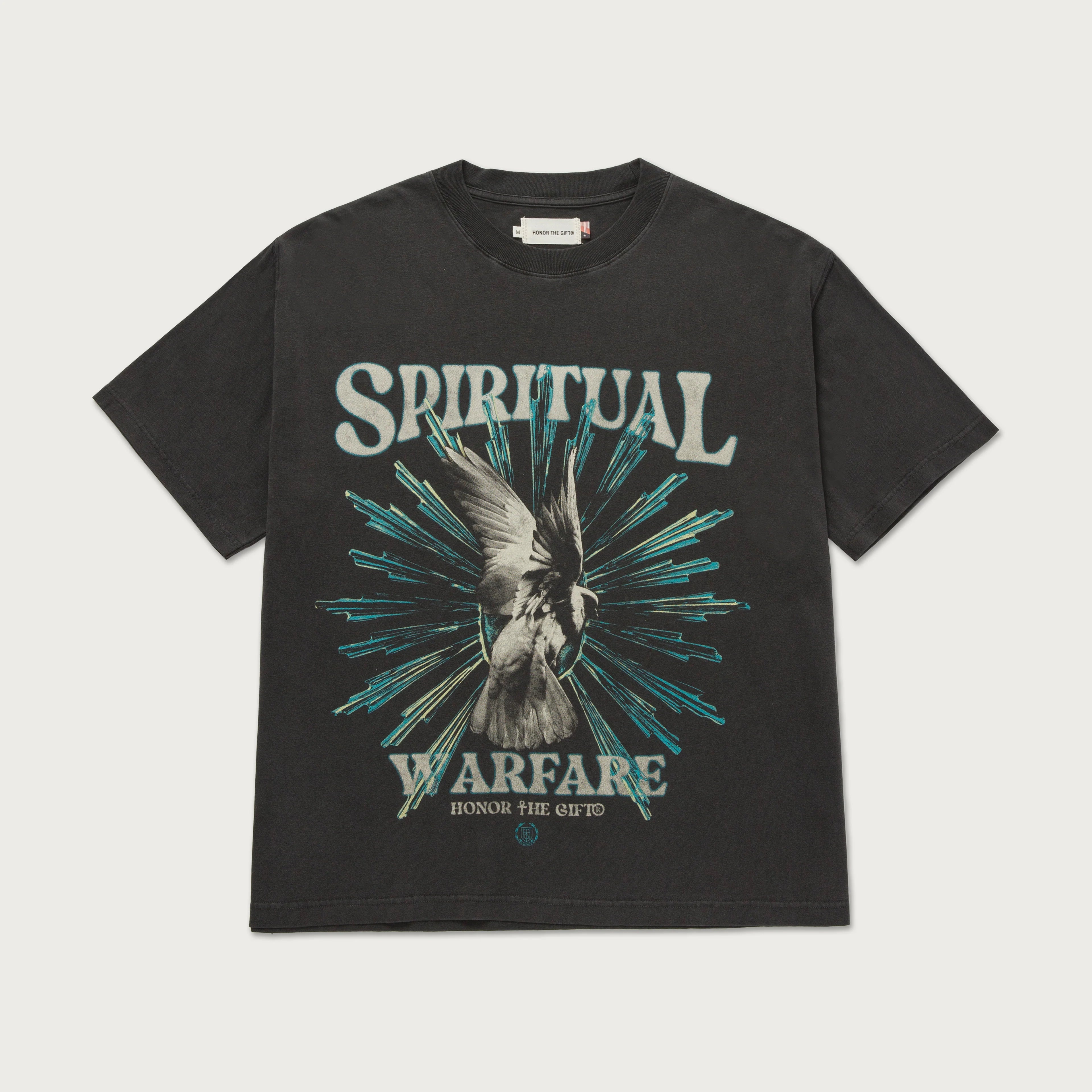 Honor the Gift Spiritual Conflict T-Shirt - Black | Christian Faith & Inspirational Apparel for Men & Women | Perfect for Church, Bible Study & Daily Wear